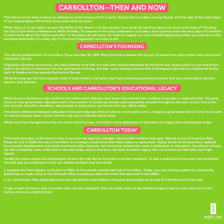 Carrollton (Then and Now)
